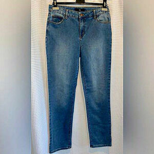 Women’s Tag medium blue wash Stretchy high waist straight leg Jeans size 29‎